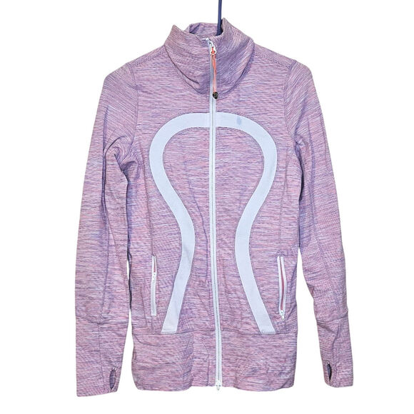 Lululemon Size 6 In Stride Jacket Wee Are From Space White April Multi Pockets - Picture 2 of 12